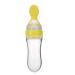 Nuby Garden Fresh Silicone Squeeze Feeder with Spoon and Hygienic Cover Yellow