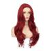Tseses Red Long Curly Wavy Wig for Women - Cosplay & Halloween Synthetic Fiber - Buy Online on SooperMarket.com