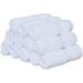 GOLD TEXTILES Premium Washcloths Towel Set (12 Pack White 12x12 Inches) Multi-Purpose Soft Machine Washable Sports & Workout Towels (White 12 Washcloths) White 12 Washcloths