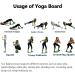EMAIS Balance Board with Resistance Bands for Adults - Core Workout Yoga Board for Dancers & Athletes - Green - Buy Online on SooperMarket.com