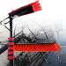 Photovoltaic Panel Cleaning Brush High-Altitude Cleaning Brush With Extension Pole Water Fed Pole Brush System Telescopic Window Cleaning Tools 6M 35cm Brush Head 4M/13FT