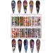 Kalolary 20 Rolls Nail Foil & Glue - Holographic Starry Sky Stars Transfer Stickers for DIY Nail Art Decoration - Buy Online on SooperMarket.com