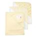 Spasilk Baby 3 Pack Soft Terry Hooded Towel Set for Newborn Boys and Girls Yellow