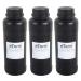 eTone 3X 500ml Darkroom Chemical Storage Bottles with Caps Film Photo Developing Processing Equipment (Black)