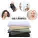 SINLAND Microfiber Waffle Washcloths 13x13 Inch 6 Pack White - Soft Facial Makeup Remover Cloths - Quick Drying & Exfoliating - Buy Online on SooperMarket.com
