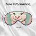 Cute Long Ear Pig Soft Sleep Eye Mask | Breathable Female Eye Patch for Travel & Relaxation - Buy Online on SooperMarket.com
