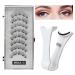 Virtcooy Magnetic Lashes | Natural Lashes Kit 2 Pair | False Lashes Kit Natural Look Reusable Lashes with Applicator 3D Artificial Eyelashes for Women