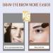 Eyebrow Stamp Stencil Kit with 10 Style Stencils - Waterproof Long Lasting Brow Makeup Definer in Black - Buy Online on SooperMarket.com