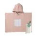 Molis & Co.Batheponcho for children from 1-2 years.Stripes.Hooded beach towel.Light and compact bathrobe for children.(Oeko-Tex 100).Altrosa 1-2 years