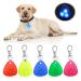 5 pieces dogs made of silicone LED light light trailer keychain 3 modis flashing light dog waterproof security pet lights for cats and walks with the dog