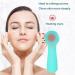 Silicone Electric Facial Cleansing Brush | Waterproof Heated Sonic | 4 Modes for Deep Cleaning & Exfoliating | Blackhead Removal | Mother's Day Gift | Green - Medium - Buy Online on SooperMarket.com