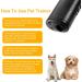 LED Ultrasonic Dog Repeller and Trainer Device 3 in 1 Anti Barking Stop Bark Handheld Dog Training Device (Black) - Buy Online on SooperMarket.com