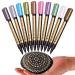 BOXUN Metallic Markers Pen for Rock Painting - Medium Point  Metallic Color Paint Markers for Ceramic Painting  Glass Mug  Plastic  Photo Album  Card Making  10 Colors