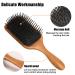 olelo Natural Wooden Paddle Hair Brush - Eco-Friendly Beech Scalp Massage Brush for Thick, Curly, Thin, Long, Short, Wet or Dry Hair - Square Black - Women, Men, Kids - 1 Count - Buy Online on SooperMarket.com