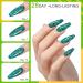 Professional Holographic Green Glitter Acrylic Nail Powder - 28g/box | HJ-NAP017-No.44 - Buy Online on SooperMarket.com