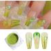 Apple Green Chrome Holographic Nail Glitter - 2 Boxes Mirror Effect Powder for Manicure and Nail Art Decoration - Buy Online on SooperMarket.com