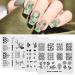 4Pcs Nail Art Stamping Plates Flower Series Fashion Printing Manicure Templates Image Nail Art DIY Tool T8