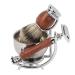 Shaving Bowl and Brush Set - Retro Alloy Beard Brush Cream Brush Stand & Soap for Men | Premium Shaving Accessories - Buy Online on SooperMarket.com