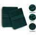 Fluffy 100% Cotton Dark Green Bath Sheets Set of 2 - Eco-Friendly, Super Soft & Highly Absorbent - Oeko-Tex Certified - 34 x 66 Inches - Buy Online on SooperMarket.com