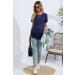 Sosolism Maternity Nursing Dress - 4 in 1, Short Sleeve, Side Drawstring, Dark Blue - Women's Breastfeeding Top - Buy Online on SooperMarket.com