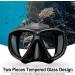 Adults' Snorkel Set with Anti-Fog Spray | Adjustable Panoramic Swim Mask | Dry Top Snorkel Kit for Diving and Swimming | Tempered Glass Scuba Mask in Black - Buy Online on SooperMarket.com