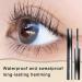 Hardcore Brushless Mascara Curling Mascara Set Waterproof Long-Lasting Non-Falling Non-Clumping Mascara Ultra-Slim Metallic Mascara for Charming Eye Makeup Black+black - Buy Online on SooperMarket.com