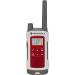 Motorola Solutions T480 Talkabout Rechargeable Emergency Preparedness Two-Way Radio Single Unit (Red/White)