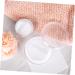 BELLIFFY 10 Pcs Transparent Powder Box Foundation Powder Case Loose Powder Holder Moisturizer Plastic White - Buy Online on SooperMarket.com