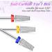 Peowuieu 3 Pieces Nail Carbide 5 in 1 Bit Multi-Function Tapered Shaping Nail Drill Carbide Nail Drill Bit Use for Both Left - Buy Online on SooperMarket.com