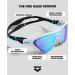 ARENA Unisex The One Mask Mirror Swimming Goggles - NS Blue-White-Black | International Shipping Available - Buy Online on SooperMarket.com