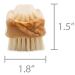 Premium Boar Bristle Nail Brush | Olive Wood Handle | Made in Germany - Buy Online on SooperMarket.com