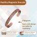 EnerCoppeX Copper Magnetic Bracelet for Women - Detox Jewelry with 3500 Gauss Magnet (CPB-0005AB) - Buy Online on SooperMarket.com
