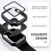  2 in 1 Goton for Waterproof Apple Watch Screen Protector 44mm Case SE Series 6 5 4 360 Protective PC Face Cover Built-in Tempered Glass Front & Back Bumper for iWatch 6 5 4 SE 2022 Accessories Black 44mm - Buy Online on SooperMarket.com
