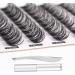 SISILILY Individual Lashes Cluster 90 Pcs DIY False Eyelashes Reusable Extension Kit - Natural Soft 3D C CC D Curl with Glue - 10/12/14/15/16mm Length - DM10 White - Buy Online on SooperMarket.com