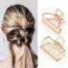 Runmi 2pcs Gold Metal French Design Hair Clips Hair Accessories for Women Girls