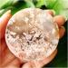 Natural Crystal Rough Natural Stone Cherry Blossom Agate Bracelet Heart Palm Stone Shaman Feng Shui Crystal Room Ornament (Color : 80-90g) - Buy Online on SooperMarket.com