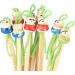 10Pcs Cartoon Wooden Earpick Ear Wax Remover with Hanging Strap - Model 23a 3cb db0 e27 d27 - Buy Online on SooperMarket.com