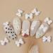 30 3D Nail Art Decorations 3D Bows Nail Colorful Bowknot Nail Accessories For Nail Art Designs DIY Crafting Bows Nail - Buy Online on SooperMarket.com