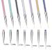 7 Pcs Nail Art Liner Brushes and Dotting Tools Set - Dual-Ended Design Brush Pen for Nail Art Point Drill Drawing - Includes Liner Brushes and Dotting Pen - 5/7/9/11/14/16/20 mm - Buy Online on SooperMarket.com