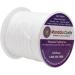 Mandala Crafts 1mm Nylon Satin Cord - 109 Yards White Braided String for Jewelry Making, Bracelets, Chinese Knots - Beading Rattail Trim - Buy Online on SooperMarket.com
