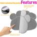 INFURIDER Cat Litter Mat Cute Paw Shape Pet Feeding Mat 15 x12 Cat Food Water Bowl Placemat Anti-Slip Puppy Cat Eating Dish Pad for Pet Accessories(2 Pack) - Buy Online on SooperMarket.com