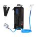 Teamaze Camping Shower, 12L Portable Camp Shower with Upgraded Screw Lid, Auto Pressure Pump, Water Level Window, Solar Shower for Beach Camping Hiking Trip Garden Watering