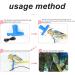 Newsmy Bird Harness Adjustable Feather Tether Parrot Harness Leash Outdoor Training Carrier for Budgerigar Lovebird Cockatiel Mynah Cockatoo Parakeet Macaw (Blue S) - Buy Online on SooperMarket.com