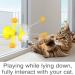 PUPPYIT Interactive Cat Toy - Fun Windmill Swing Teaser for Indoor Kittens | Ideal Gift for Cat Lovers - Buy Online on SooperMarket.com