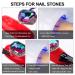 Nail Art 8ml Rhinestone Glue Gel Adhesive Set for Gem Stones - LED Lamp Cure Needed | Includes LED Glue Brush Tools, Pickup Pencil, and Tweezer | UV Rhinestones Glue Kit - Buy Online on SooperMarket.com