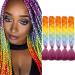 Tess Braids Extensions Blue 60 cm 5 Pack Jumbo Braids Kanecalon Kunsthaar For single-laid box braids hair extension braid 100g/bundle ombre hair braids extension (5 pieces/money/blue/red) 60 cm (5 pieces) orange/blue/blue/Red