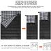 Cotton Flannel Double Sleeping Bag for Camping & Backpacking | Queen Size 2 Person Waterproof Sleeping Bag for Adults | Lightweight & Waterproof | Ideal for Truck, Tent, or Sleeping Pad | Black/White - Buy Online on SooperMarket.com