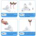 Suhaco Interactive Butterfly Cat Toy - Automatic Electric Rotating Kitten Toy for Indoor Cats - Funny Cat Teaser with Replacement Milk White - Buy Online on SooperMarket.com