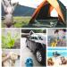 Iron Hammer Portable Rechargeable Camp Shower with Water Valve - Ideal for Camping, Pet Grooming - Buy Online on SooperMarket.com