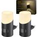 Lyridz night light socket with movement sensor upper and lower lighting ultra -high 2 pieces of dimmable night lamp warm white led night light with 3 modes for bedrooms kitchen hallway 2700k